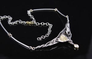 Silver Freeform Necklace