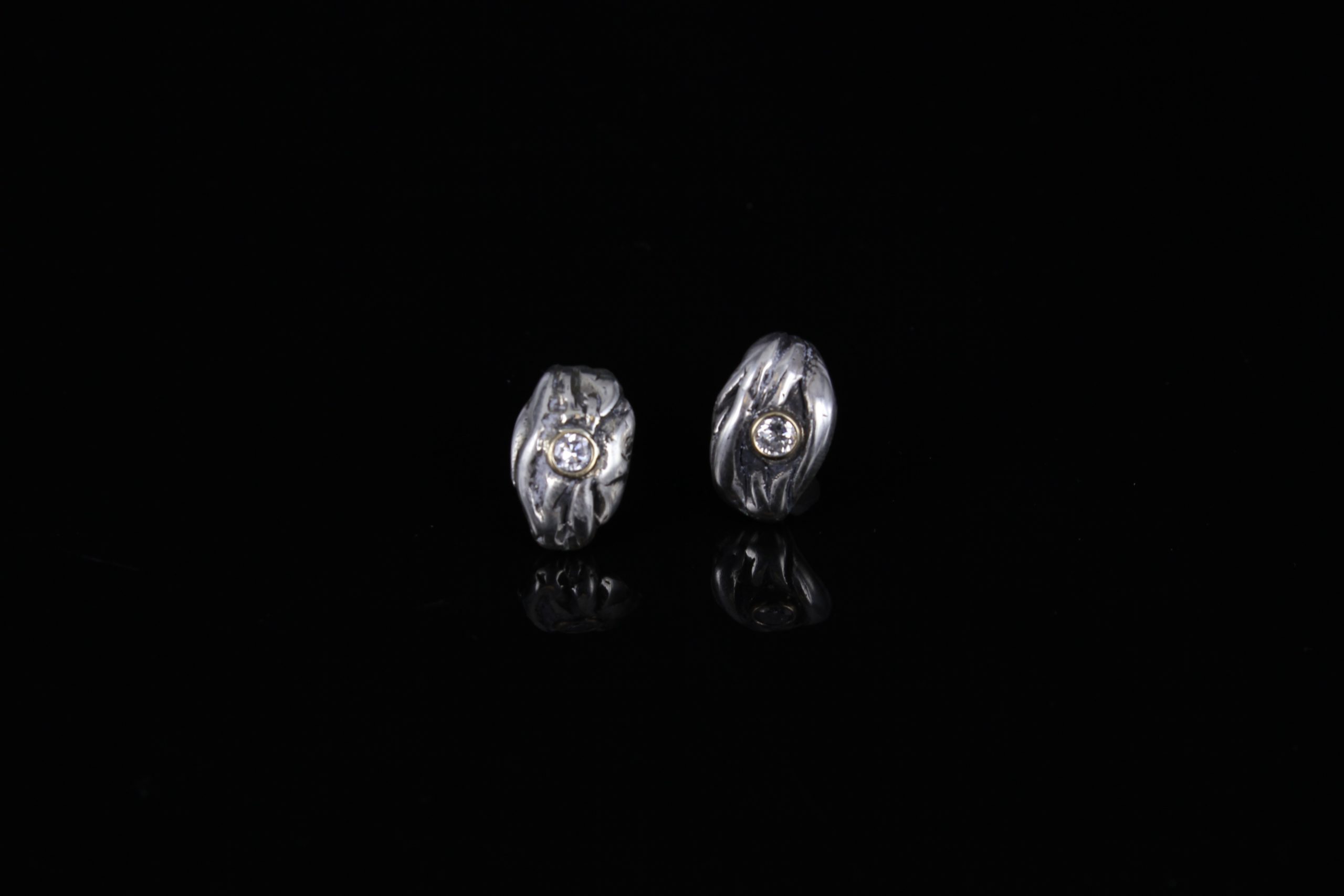 Silver & Diamond Earrings
