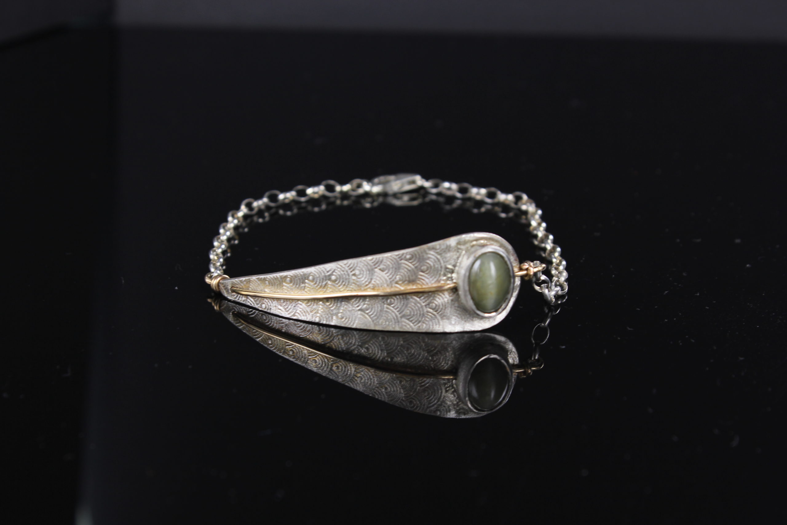 Silver Olive Leaf Bracelet