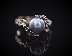 Tahitian Pearl White Gold Ring