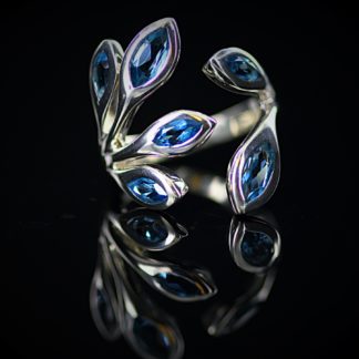 Silver & Blue Topaz Ring