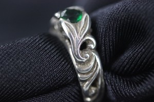Silver & Emerald Ring